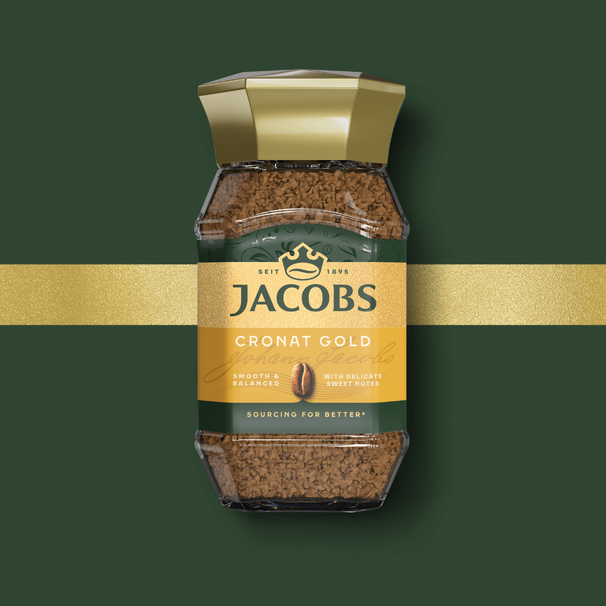 קפה נמס ג'ייקובס גולד צנצנת 200 גרם, , large image number 1