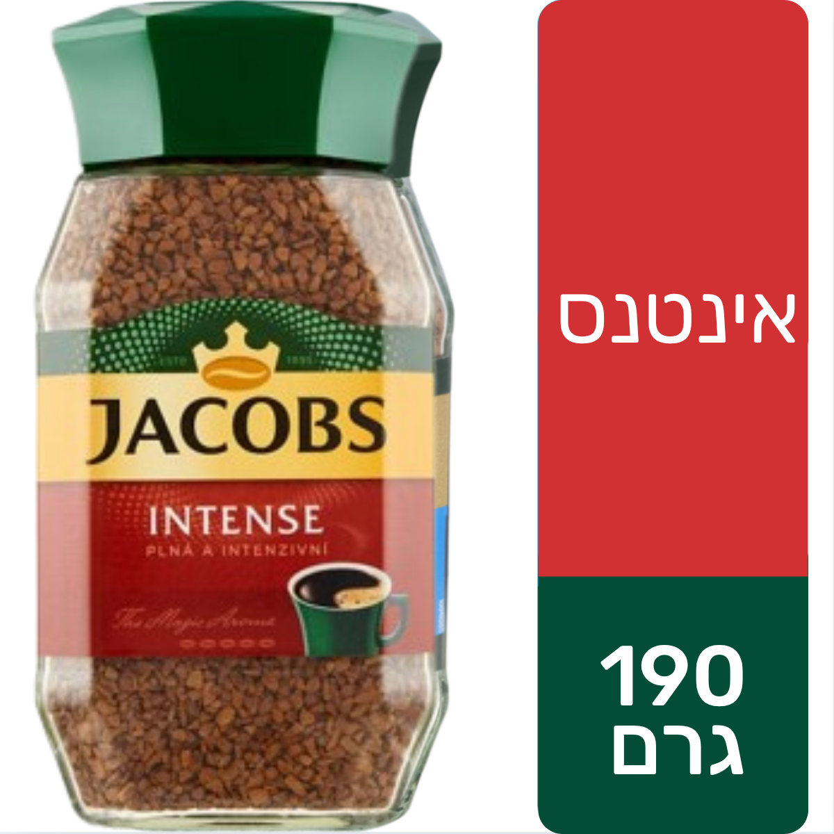 ג'ייקובס קפה נמס אינטנס 190ג מיובש