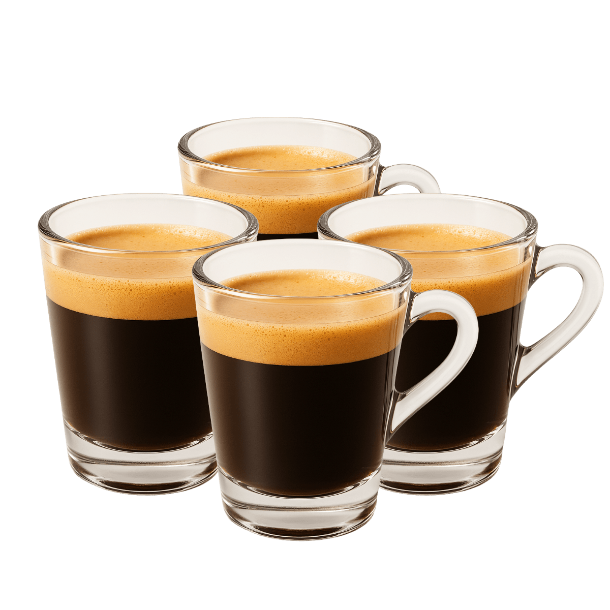 4 כוסות אספרסו 90 מל